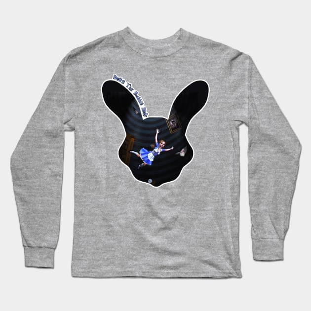 Down The Rabbit Hole Alice In Wonderland Long Sleeve T-Shirt by 2HivelysArt